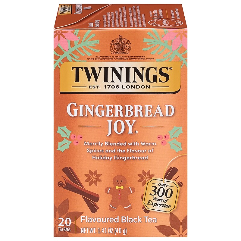 Twinings Seasonal Teas Gingerbread Joy Black Tea Bags, 20/Box (F15739) image 1