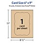 Avery Integrated Cards, 6" x 9", Matte Kraft Brown, 10/Pack (95354)~#|#~ADCC2237-BA95-4F67-A784ADB35C19A0AE_sc7
