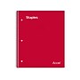 Staples Premium 1-Subject Notebook, 8.5" x 11", Graph Ruled, 100 Sheets, Red  (TR58324)~#|#~ADCDFB69-F819-4570-9EF7FABD7ADFE364_sc7