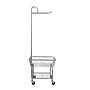 Household Essentials Rolling Laundry Cart with Basket, Silver (HH6028-1)~#|#~ADCFC511-C0BE-4D92-866FD2B67D2C80CB_sc7