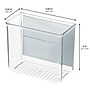 iDESIGN Magnetic Small Plastic Storage Bins, 5" x 5.88" x 3.08", Clear, 4/Pack (28134M4)~#|#~ADD067DD-A937-463D-BA273AC3F382FB74_sc7
