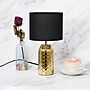Simple Designs Whimsical Wave 13.4" LED Table Lamp, Gold Base/Black Shade (LT2123-GLD)~#|#~ADD0DF19-BAC6-4508-A488939CA7AFFF53_sc7