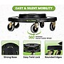 Alpine Industries Round Trash Can Dolly, 500 lb. Weight Capacity Black, 2/Pack (ALP471-32-DOLLY-2PK)~#|#~ADD27116-C0D8-4AED-B9E31436F9C47DC6_sc7
