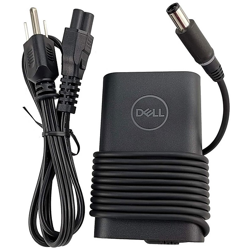 Dell 65W AC Adapter for Dell Laptop, Black (H374X) image 1