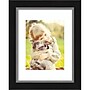 Amanti Art Eva Black Silver Narrow 8" x 10" Polystyrene Picture Frame, Matte (A42677345446)~#|#~ADDDEB3C-849C-490B-855F07A9C5F07127_sc7