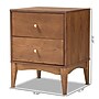 Baxton Studio Landis 18.6"W x 15.7"D Wooden Nightstand with 2 Drawers, Ash Walnut/Gold (193-11301-HiT)~#|#~ADDF0217-96D2-4B7D-A2B26BF26BE22202_sc7