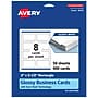 Avery Business Cards, 2" x 3-1/2", Glossy White, 400/Box (95319)~#|#~ADE395B1-258B-4582-9338175951CE84DF_sc7