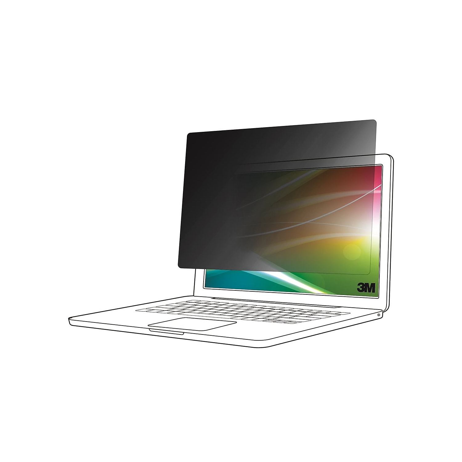 3M Bright Screen Privacy Filter for 14" Laptop 16:10 (BP140W1B) - 第 1/3 張圖片