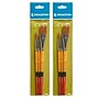 Princeton Snap! Short Handle Mixed Media Synthetic Brush Set No. 2, 3/Set, 2 Sets/Bundle (PBXP9650SET2-2)~#|#~ADEEC35A-23D5-4795-9AA8A27FD229CE7E_sc7