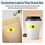 Avery Oval Scalloped Laser/Inkjet Multipurpose Labels, 1-1/8" x 2-1/4", Neon Yellow (210/Pack)~#|#~ADEFA101-3263-419A-B64ED536932E5A0F_sc7