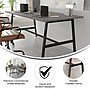 Flash Furniture Redmond 72"W x 36"D Conference Table, Laminate, Gray Oak (MTM7236LTGRYABF)~#|#~ADF12DE3-65CC-47C0-90A162A47B159B5B_sc7