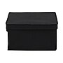 Household Essentials Large Stackable Folding Fabric Storage Bin, 8" x 12"x 15", 24.93 Qt., Black, 2/Pack (7613-1)~#|#~ADF3E0FD-B781-4CDC-A737D7BAB184A10A_sc7