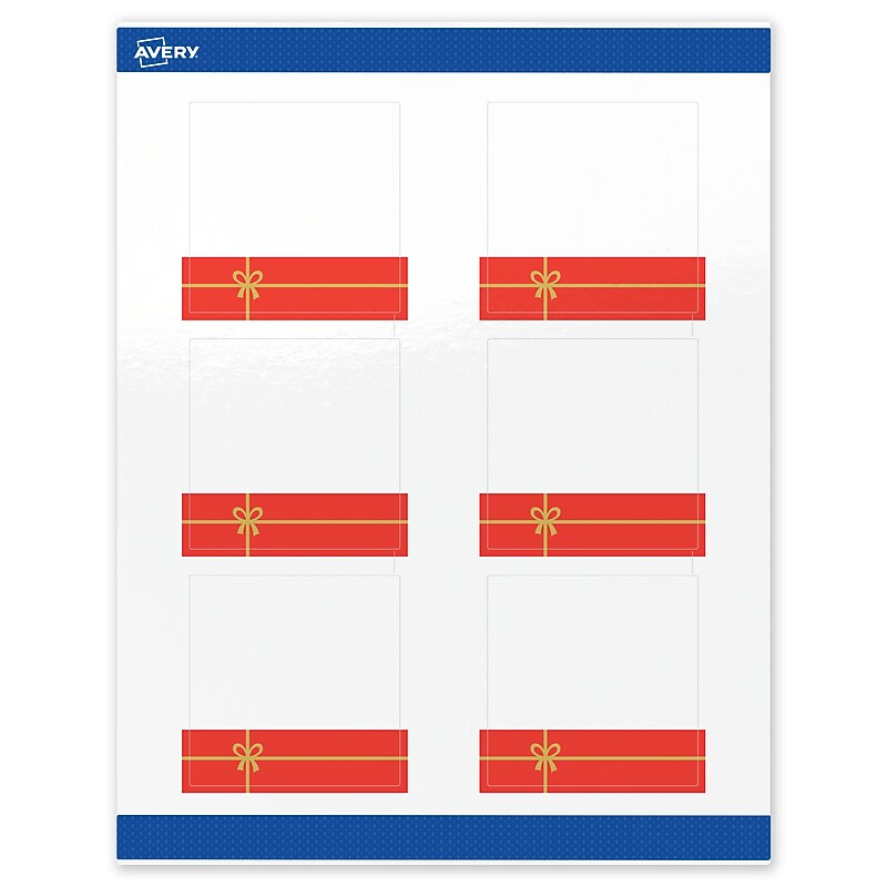 Avery Square Multipurpose Labels, 3" x 3", White, 60/Pack (19479370562) image 1