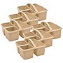 Teacher Created Resources Plastic Storage Caddy, 9" x 9.25" x 5.25", Light Brown, 6/Bundle (TCR20956-6)~#|#~ADFA00E7-719C-4469-93560F928F08DE5F_sc7
