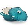 MegaChef Cast Iron 6.35 Qt. Dutch Oven, Teal (935122263M)~#|#~ADFE1297-2E63-4742-B7FCDAE230459C45_sc7