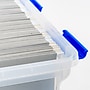 Iris 32 Quart Element Resistant Ultimate Clear Plastic Latching Storage Bin, Clear (500205)~#|#~AE002172-E637-4B58-8EBF7E340F71F1CF_sc7