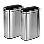 Alpine Industries Stainless Steel Trash Can with Liner, 10.5 Gallon, 2/Pack (ALP470-40L-2PK)~#|#~AE06DB8A-D865-4A79-AFEDAA4CB0DE99DF_sc7