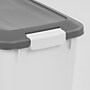 Iris Airtight Dog & Cat Food Container with Treat Box & Scoop, Plastic, White (580094)~#|#~AE086A1D-3739-43B7-8ED3A5447FB74E3D_sc7