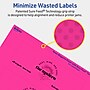 Avery Laser/Inkjet Rectangle Multipurpose Labels, 2" x 6", Neon Magenta, 40/Pack (94242)~#|#~AE092BD5-40D8-423C-A83FD2E4816C7B1F_sc7