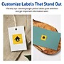 Avery Laser/Inkjet Square Multipurpose Labels, 0.75" x 0.75", Bright Yellow, 3200/Pack (94102)~#|#~AE0A9E18-BC51-4CA6-9491B3993764D5B5_sc7