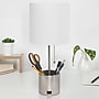 Creekwood Home 18.5" LED Table Lamp with USB Port, Brushed Nickel (CWT-1007-BN)~#|#~AE0D63C0-B971-434B-90A2A16F9A11D301_sc7