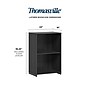 Thomasville Furniture Latimer 2-Shelf 36"H Bookcase, Burnt Ash (SPLS-LABK-TV)~#|#~AE10D9F7-61A2-4A67-A4828311517D528D_sc7