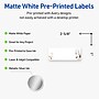 Avery Laser/Inkjet Rectangle Multipurpose Labels, 1" x 2-5/8", White, 160/Pack (S00F45)~#|#~AE130E7A-F35A-4B82-82F038B9379DD8EC_sc7