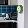 Infinity Instruments Round Retro Wall Clock, Aluminum, 9.5" (10940-GREEN)~#|#~AE161E77-2335-4C36-A0A01B7EA1F94FCE_sc7