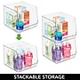 iDESIGN Small Stackable Plastic Storage Bin, Clear (29390M4)~#|#~AE1AF8F0-55A6-472F-884032E649EC8C5C_sc7