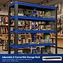FlexiSpot 5-Shelf Metal Garage Storage Rack with Pegboard, 78" x 47.2" x 18", Black (CJ029-DJ)~#|#~AE244CB5-7F6B-4655-BD2B2F6AC9DC5DDE_sc7