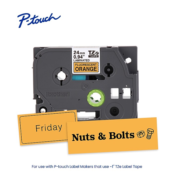 Brother P-touch Laminated Label Tape, 1