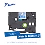 Brother P-touch Laminated Label Tape, 1/2" x 26.2', White on Blue (TZe535)~#|#~AE2661BB-774D-4C6E-A638ED4036E6A5E1_sc7