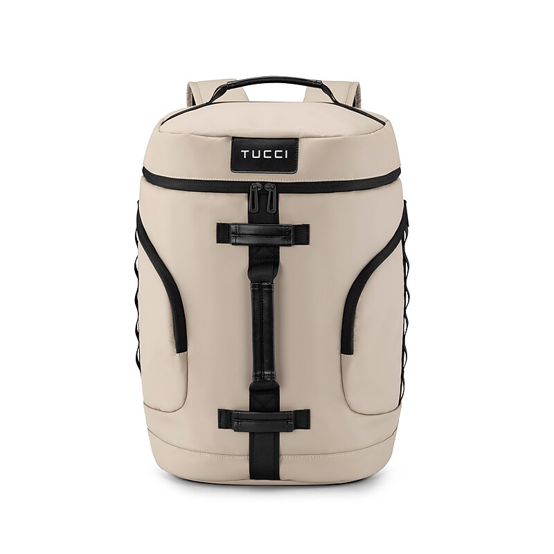 Tucci Laptop Backpack, Medium, Beige (T0641) image 1