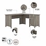 Bush Furniture Salinas 60"W L Shaped Desk with Storage, Driftwood Gray (SAD160DG-03)~#|#~AE27A9E9-4C1D-4608-B5510D07B3A85FEA_sc7