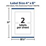 Avery Laser/Inkjet Rectangle Multipurpose Labels, 4" x 6", White, 200 Labels/Box (94278)~#|#~AE2B3C34-BA8A-416F-8DFB2F2865B5976E_sc7