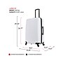 DUKAP Adly 28" Hardside Suitcase, 4-Wheeled Spinner, TSA Checkpoint Friendly, White (DKADL00L-WHI)~#|#~AE2D17D8-1478-43C0-B35E7807269CDEF4_sc7
