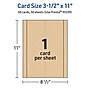 Avery Integrated Cards, 3.5" x 11", Matte Kraft Brown, 50/Box (95339)~#|#~AE2F801C-5205-43C4-89013FC8ED48BC73_sc7