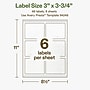 Avery Hemp Rectangle Laser/Inkjet Multipurpose Labels, 3" x 3-3/4", Off-White (48/Pack)~#|#~AE312BD6-9844-4E5B-B9F58076B8FF39AE_sc7