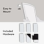 U Brands MOD Cork Bulletin Board, Black and Gray Frame, 20" x 16" (390U00-01)~#|#~AE314E0A-1522-48F7-96410A7B940081EE_sc7