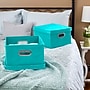 Household Essentials Foldable and Stackable Storage Boxes with Lids, (HH10KDAQU-1)~#|#~AE31AF9D-D608-482E-8C8D2B0E610C15F4_sc7