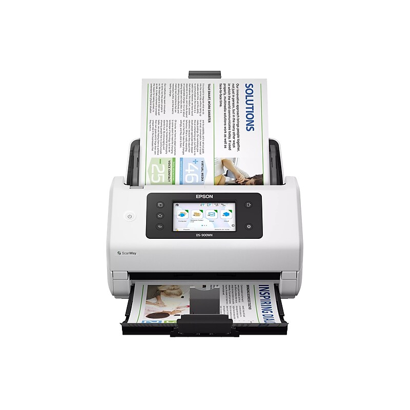 Epson DS-900WN Wireless Duplex Document Scanner, White/Black (B11B276201) image 1