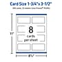 Avery Business Cards, 1-3/4" x 3-1/2", Matte White, 200/Pack (95285)~#|#~AE38A17E-1475-4FBB-AA13F7003CD5B1B4_sc7