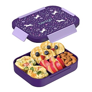 bentgo Snap & Go Kids Bento Box, 4-Compartment, Dinosaur, 33.6 oz