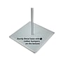 Azar Sign Holder, 12" x 62.5", Vertical, Freestanding, Clear/Silver, Acrylic (300868)~#|#~AE3F3222-F1FF-4EA1-A9BC03606D8CACF0_sc7