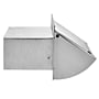 Lambro 22-Gauge Aluminum Wall Exhaust Hood Vent with Spring Gasketed Damper and 5" Tail, Silver (1060)~#|#~AE415837-BA44-427D-B22677D61BCA9792_sc7