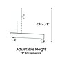 Correll Deluxe 48"W x 24"D Adjustable Foldable Training Room Table, Dry-Erase Markerboard, With Wheels, Frosty White and Black~#|#~AE4414BE-DE7B-460D-B16822763D183C9A_sc7