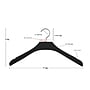Nahanco 17" Wood Concave Wood Jacket Hanger, Whitewash, 24/Pack (23917)~#|#~AE447944-3909-4160-A114F714C2A2E8B5_sc7