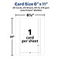 Avery Integrated Cards, 6" x 11", Matte White, 25/Pack (95280)~#|#~AE473A1C-198A-46BA-AE55B45393416939_sc7