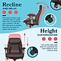 La-Z-Boy Caelan Ergonomic Faux Leather Swivel Task Chair, Dark Brown (52705-DBRN)~#|#~AE49FAD9-B1D4-45F8-872D153C61503E90_sc7
