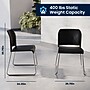Flash Furniture Hercules Kenai Office Reception Stack Chair, Black Plastic/Chrome Frame (RUT239ANBKCR)~#|#~AE4F10DF-8129-4093-A17FE4A7B7BDCC8B_sc7